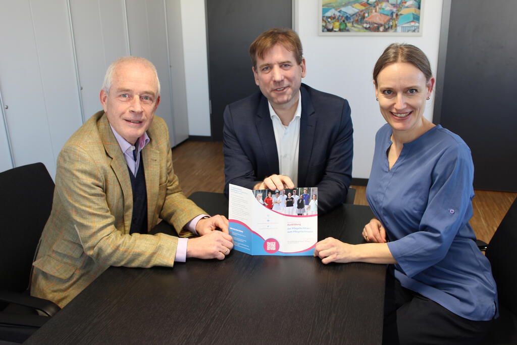 Andreas Schneider, Dr. Hermann Ulm und Katharina Denker